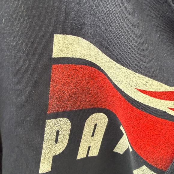 Nike Navy blue Patriots Pullover Hoodie with Red and White Graphics men's medium - Picture 5 of 12
